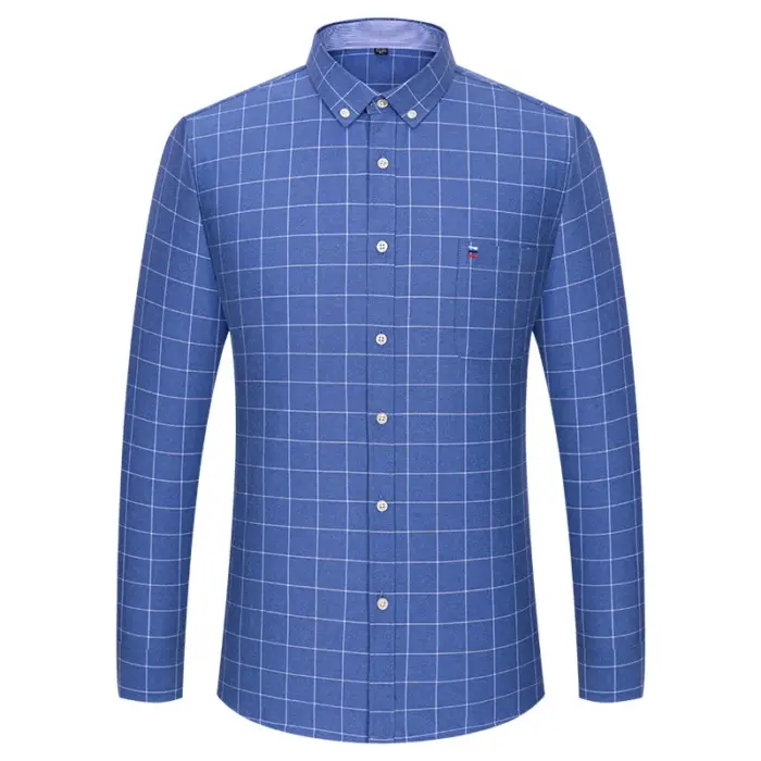 Pure Cotton Long Sleeve Shirts For Men - Image 3