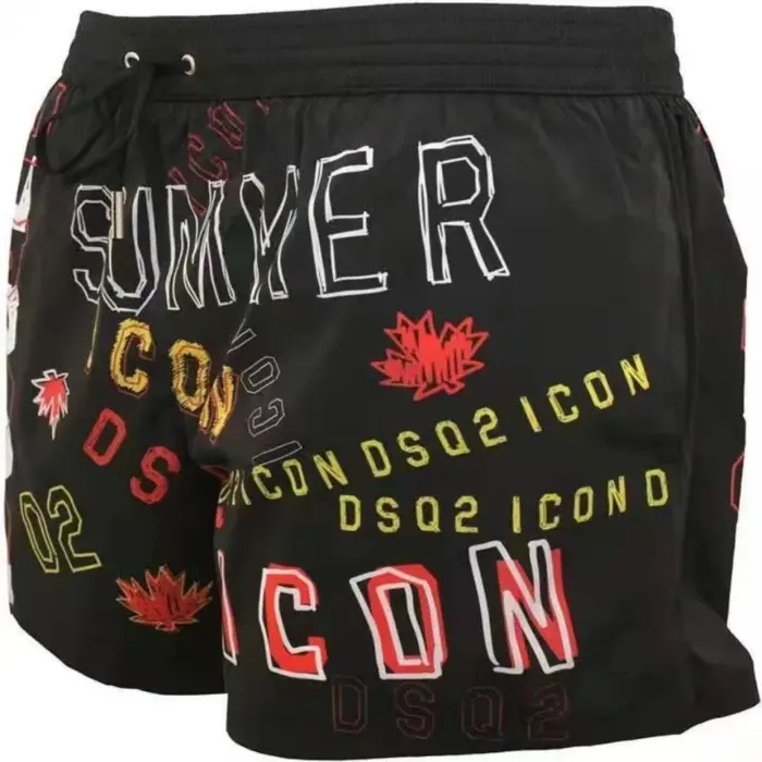 Color Letters Sports Shorts For Men - Image 2