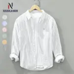 Cotton Striped Long Sleeve Shirts For Men