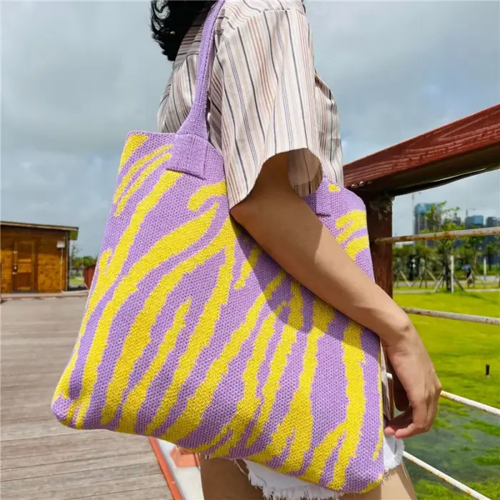 Zebra Crochet Bags For Women - Image 3
