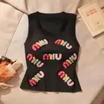 Knitted O-Neck Tops For Women - Image 2