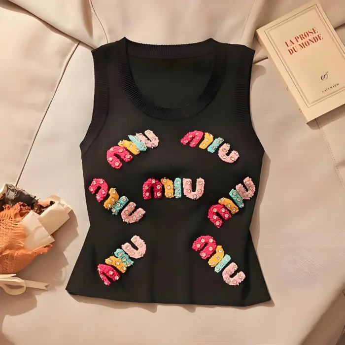 Knitted O-Neck Tops For Women - Image 2