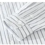 Cotton Striped Long Sleeve Shirts For Men - Image 4