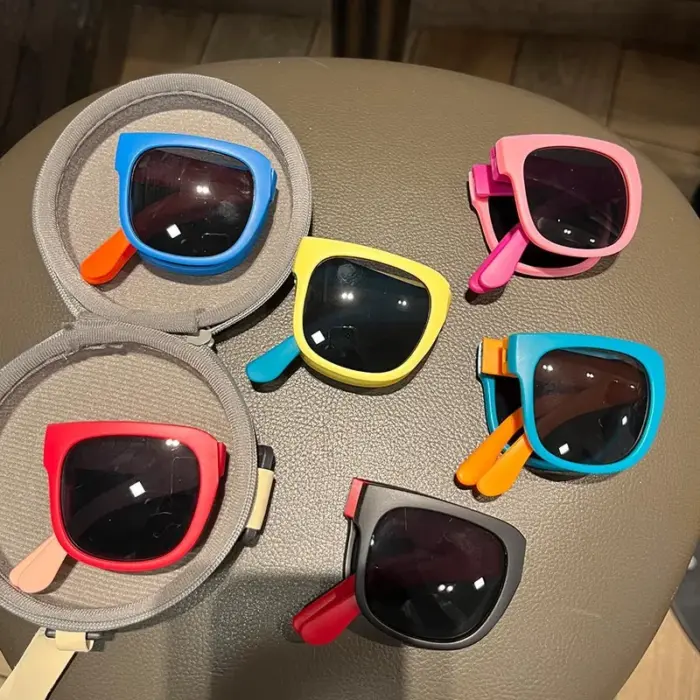 Colorful Folding Sunglasses For Kids - Image 4