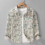 Letters Long Sleeve Shirts For Men - Image 2