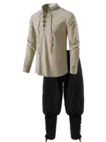 2Pcs Medieval Knight Costume Sets For Men - Image 3