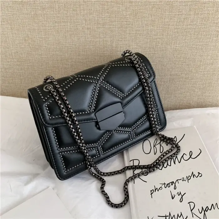 New Rivet Chain Shoulder Bags For Women - Image 2