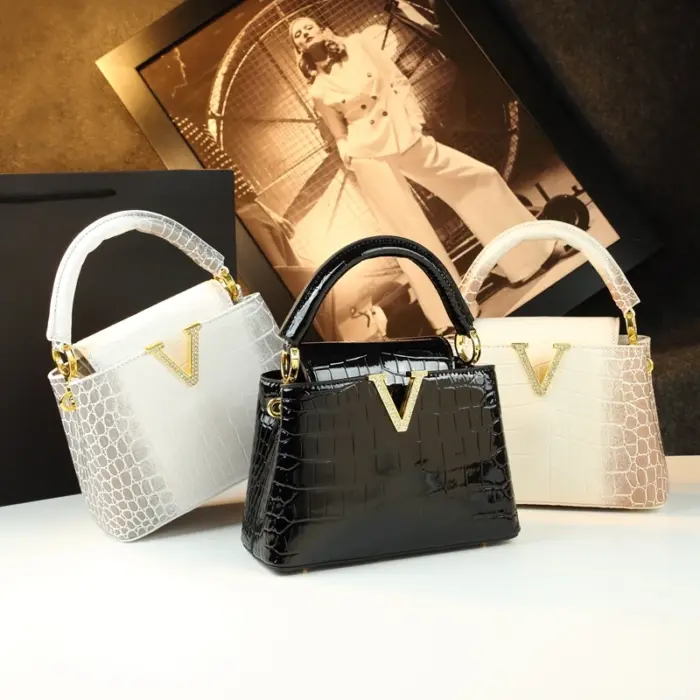 New Luxury Crocodile Pattern Handbags For Women - Image 4