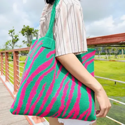 Zebra Crochet Bags For Women