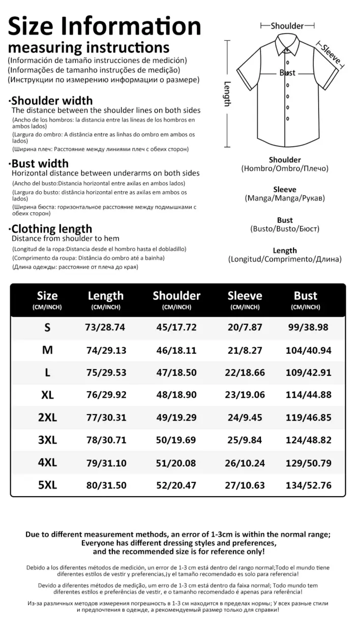 Summer Short Sleeved Shirt For Men - Image 6