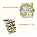 Fashion Stainless Steel Waterproof Wristwatch For Women - Image 6