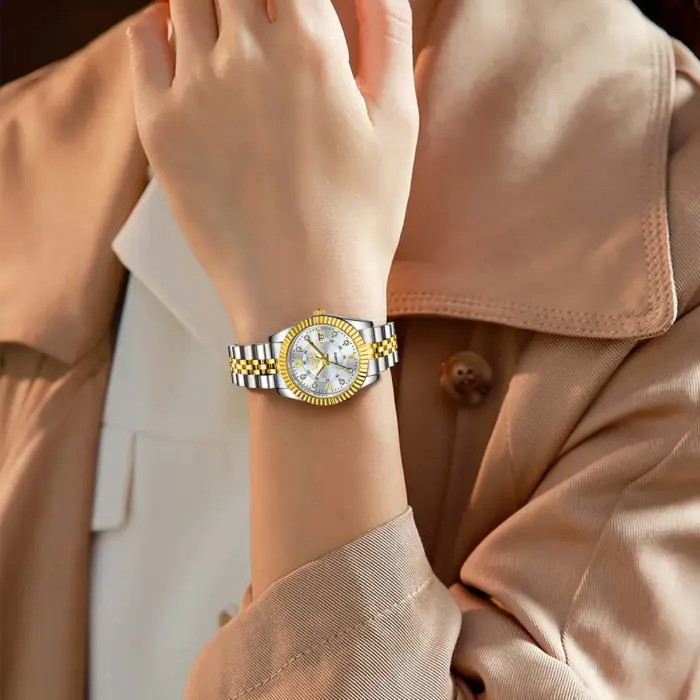 Fashion Stainless Steel Waterproof Wristwatch For Women - Image 4