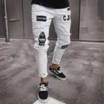 Skinny Ripped Jeans For Men - Image 6