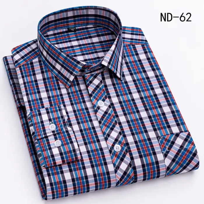New Long Sleeve Plaid Shirts For Men - Image 4
