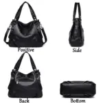 Elegant PU Leather Shoulder Bags For Women - Image 3