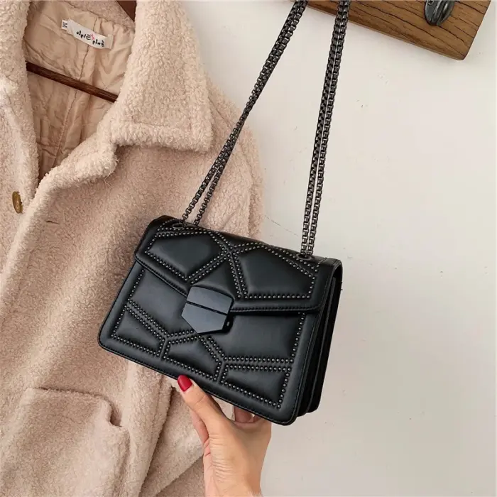 New Rivet Chain Shoulder Bags For Women - Image 3