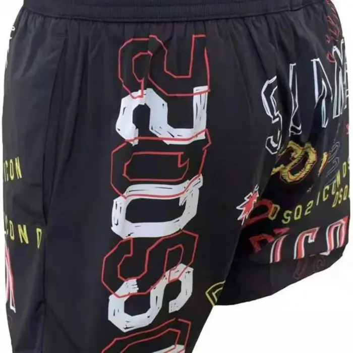 Color Letters Sports Shorts For Men - Image 4