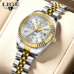 Fashion Stainless Steel Waterproof Wristwatch For Women