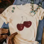 Casual Cherry T-Shirt For Women - Image 4