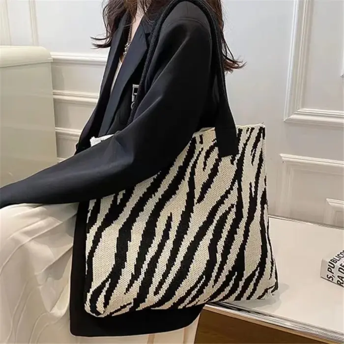 Zebra Crochet Bags For Women - Image 2