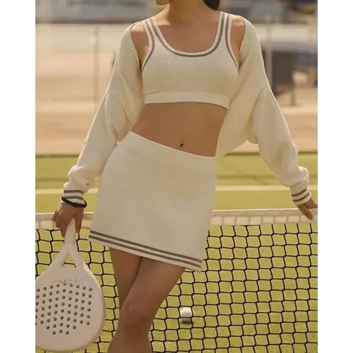 Fashion Knitted Tennis Co-Ord Sets For Women - Image 6