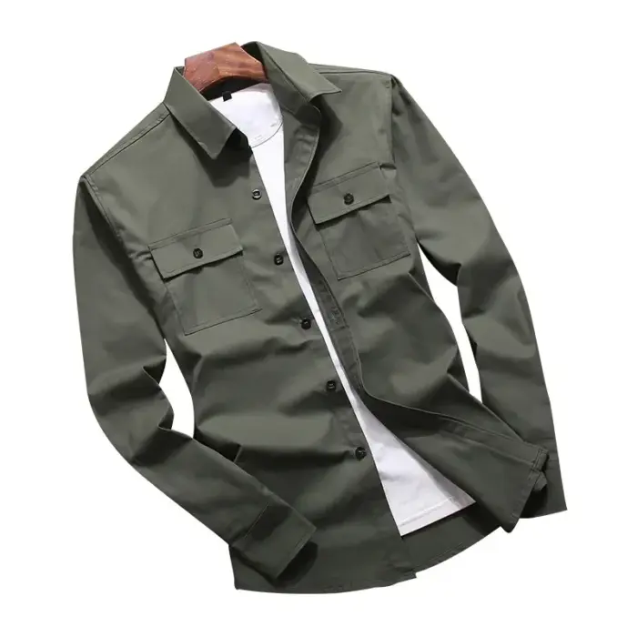 Casual Long Sleeve Shirts For Men - Image 5