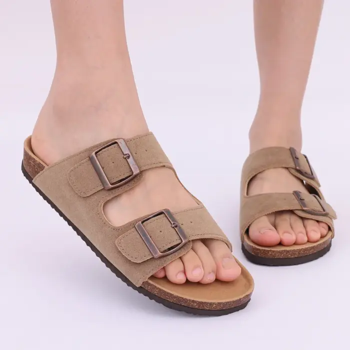 Casual Double Buckle Slippers For Women - Image 2