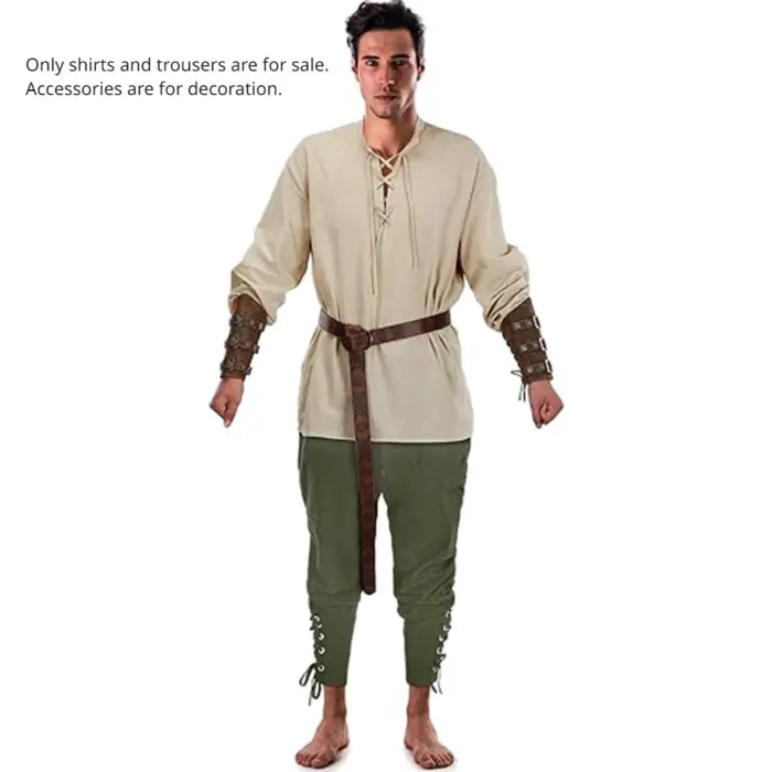 2Pcs Medieval Knight Costume Sets For Men - Image 4