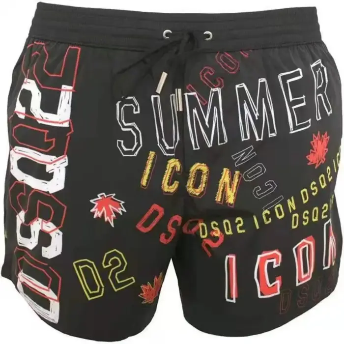 Color Letters Sports Shorts For Men - Image 1