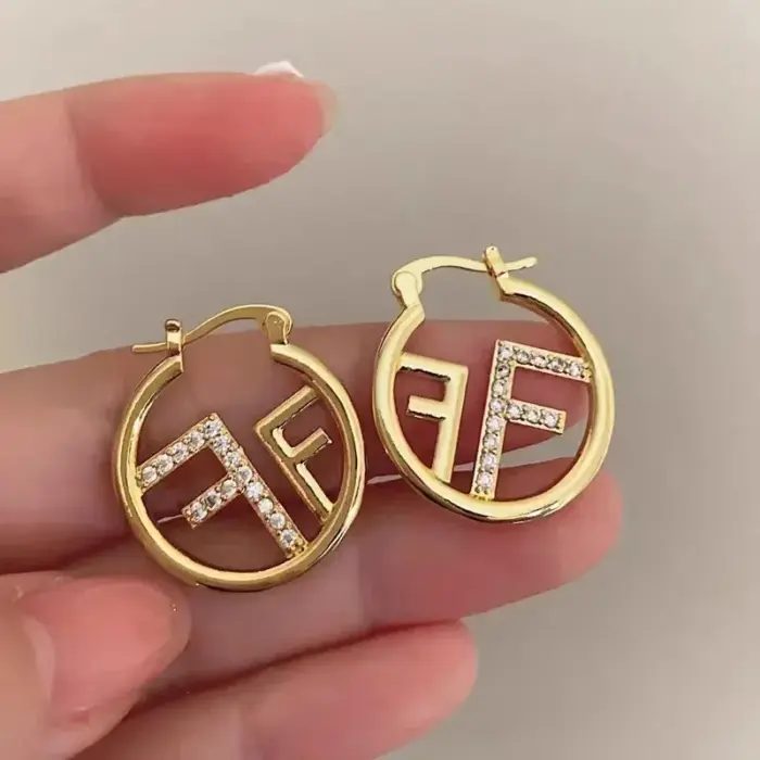 Luxury Letter F Earrings For Women - Image 1