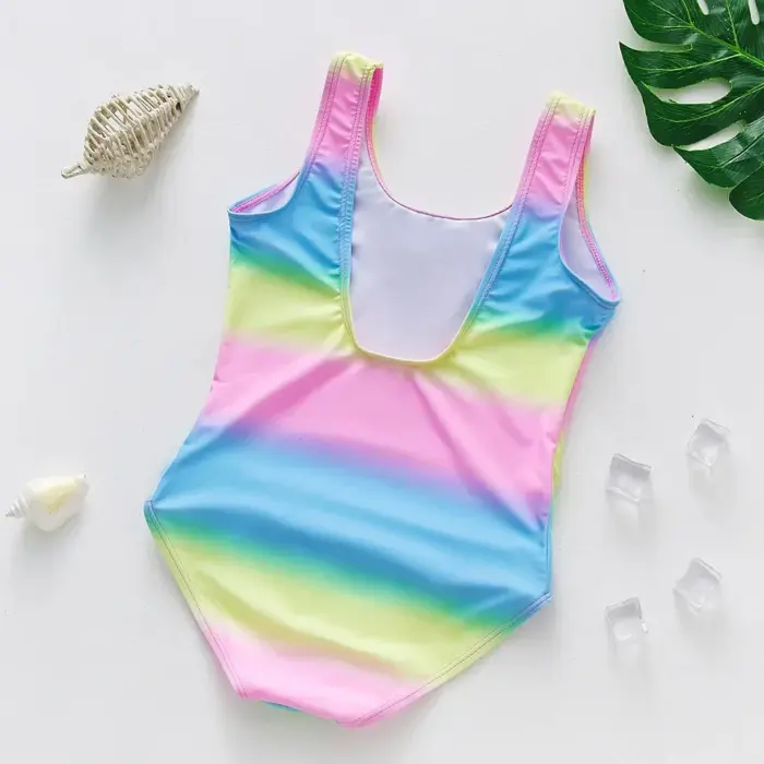 Rainbow One-piece Swimsuits For Girls - Image 2