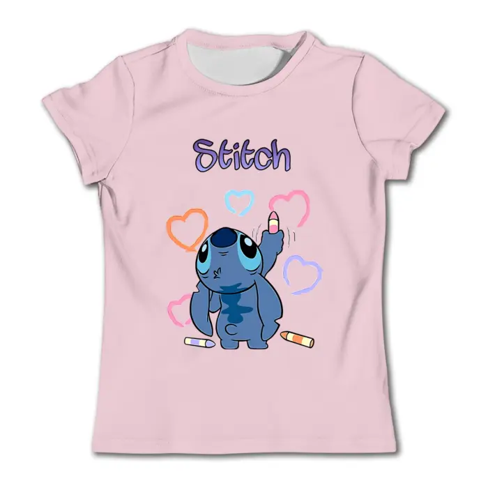 Cotton Cartoon T-Shirts For Girls - Image 2