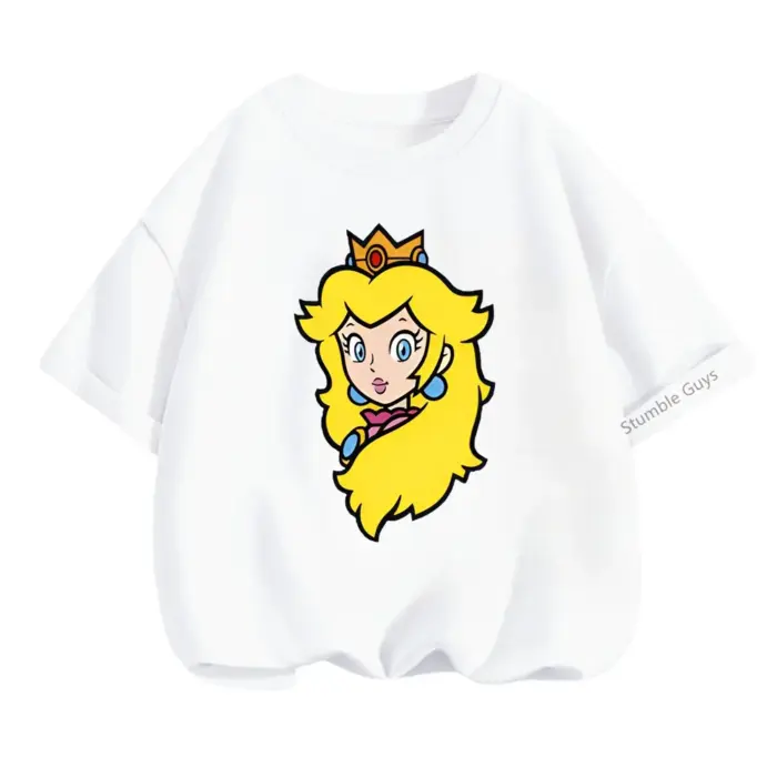 Princess Peach T-Shirts For Girls - Image 2