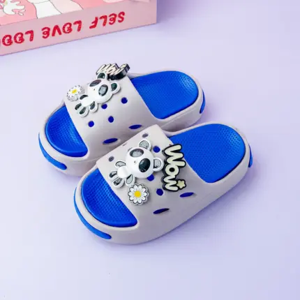 Soft-Soled Panda Slippers For Boys