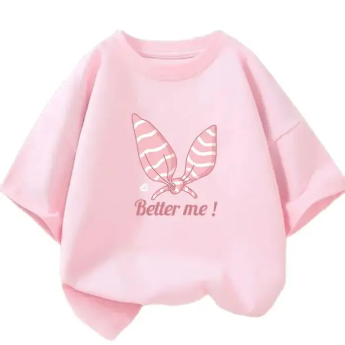 Cute Rabbit Ear T-Shirts For Girls - Image 1