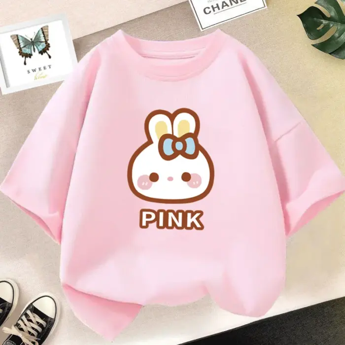 Cute Rabbit Ear T-Shirts For Girls - Image 6