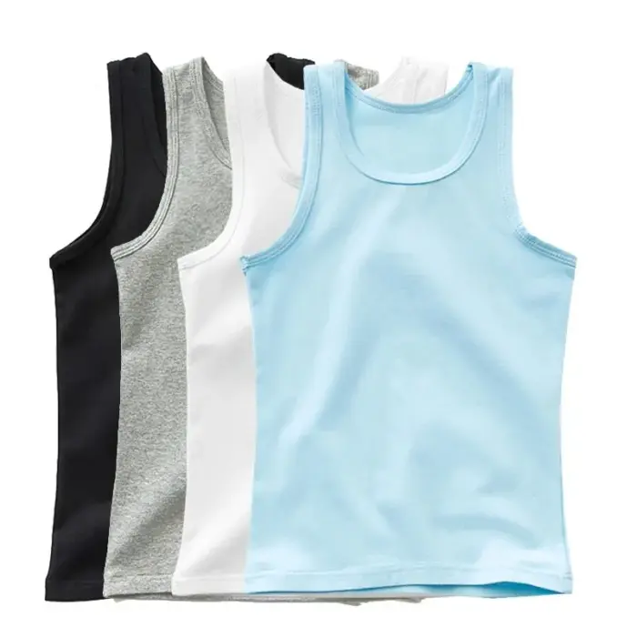Candy Color Sleeveless Vests For Girls - Image 1