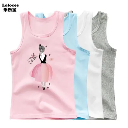 Cute Girl Printed Tops For Girls