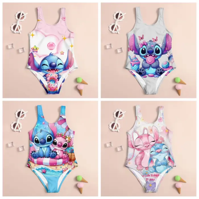 Lilo And Stitch Swimsuits For Girls - Image 1
