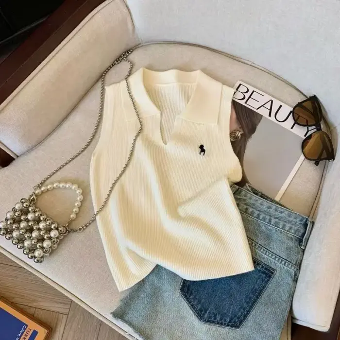 Vintage Sleeveless Tops For Women - Image 5