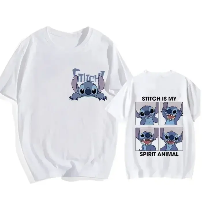 Casual Cotton Lilo And Stich T-Shirts For Kids - Image 1