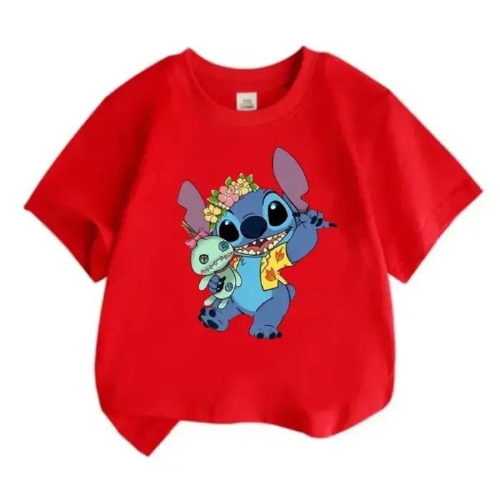 Casual Round-Neck Cartoon T-Shirts For Kids - Image 6