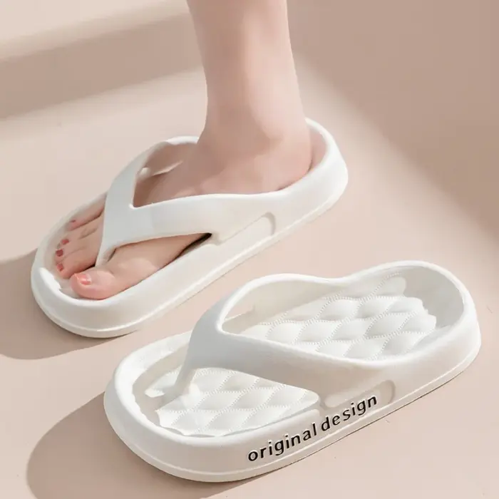 Non-Slip Thick Soled Flip Flops For Women - Image 2