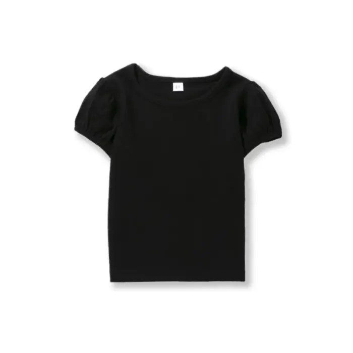 100% Cotton Puff Sleeve T-Shirts For Girls - Image 5