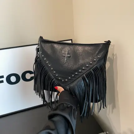 Vintage PU Leather Crossbody Bags For Women