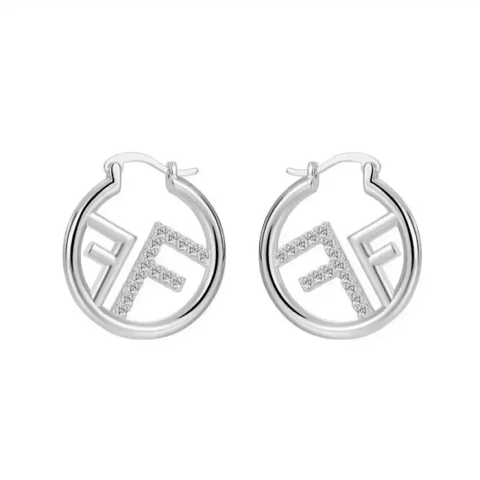 Luxury Letter F Earrings For Women - Image 3