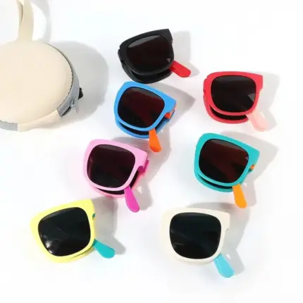 Square Foldable UV 400 Sunglasses For Kids