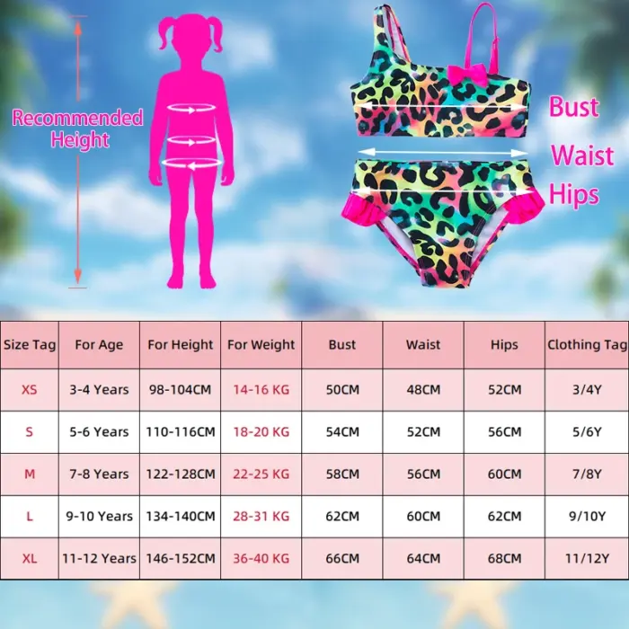 Leopard Swimsuit For Girls - Image 2