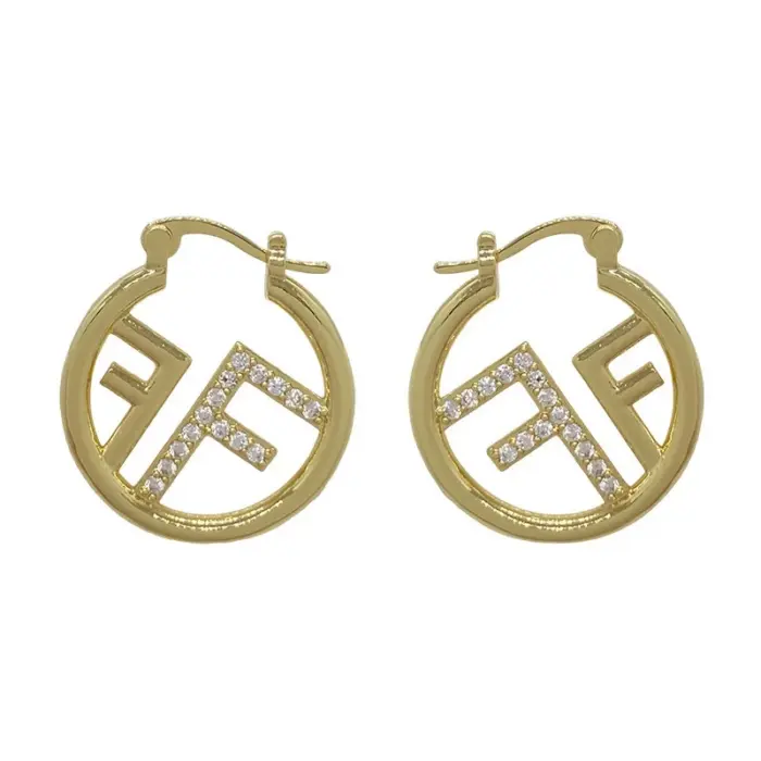 Luxury Letter F Earrings For Women - Image 5