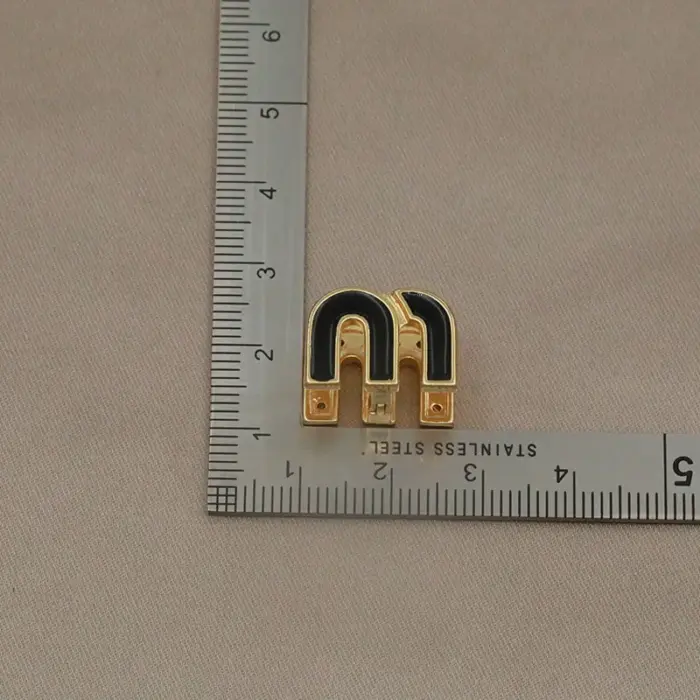 Letter M Zircon Earrings For Women - Image 5